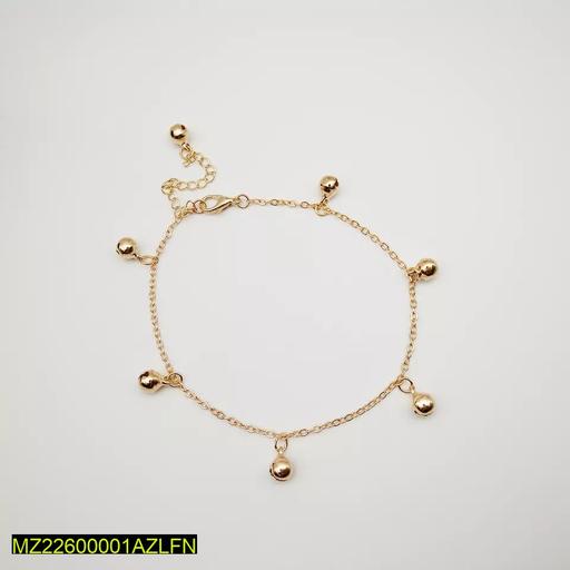 Elegant Design Anklet In Golden